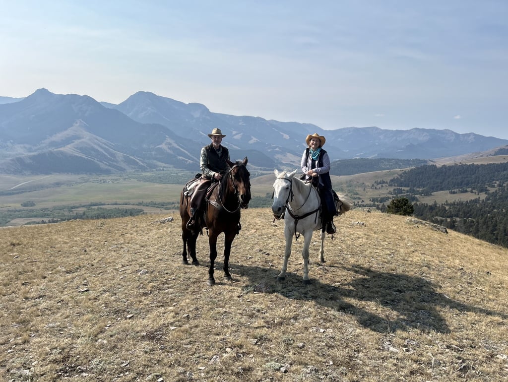 Riding among Grizzlies above Tom Miner Creek